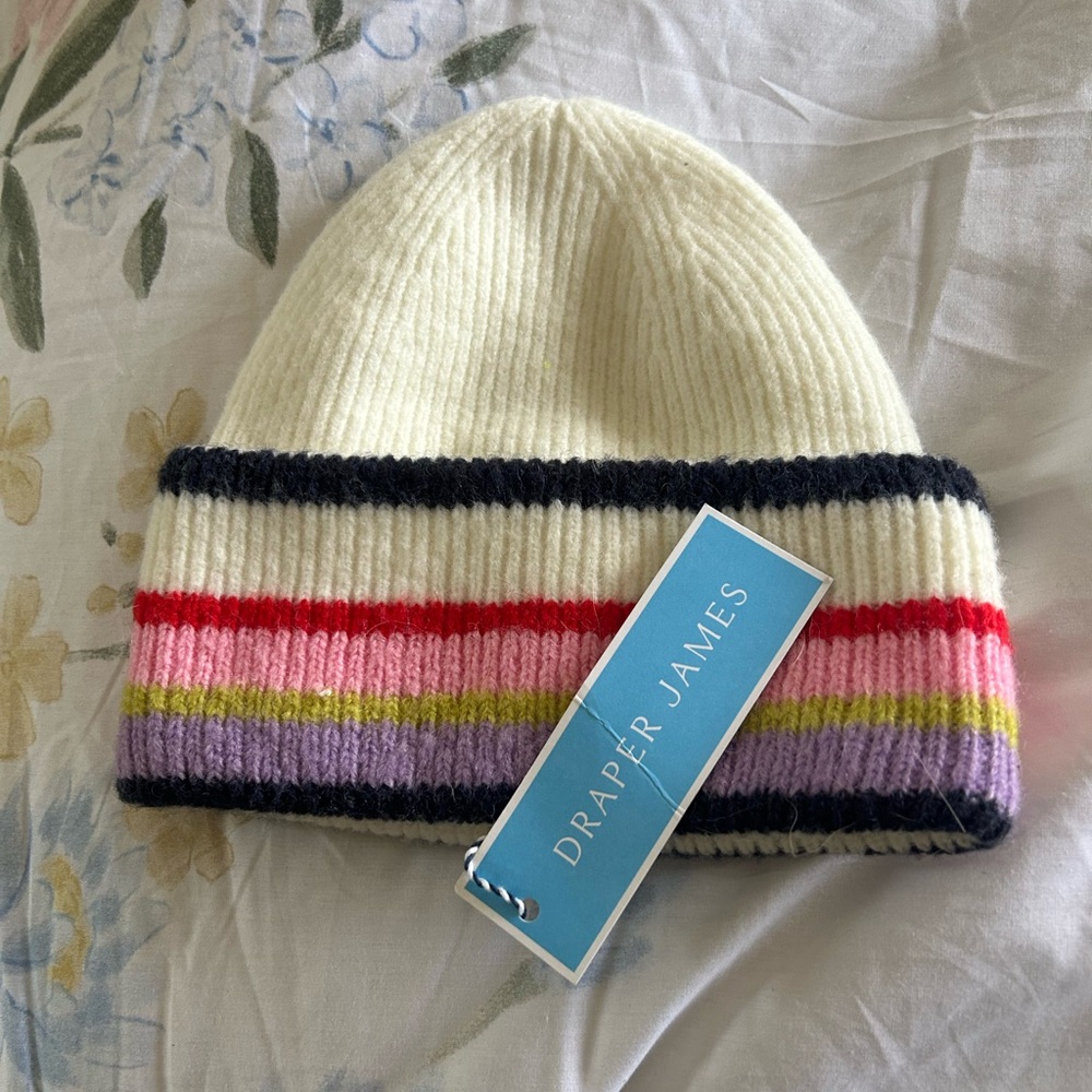 Draper James Skiiers hat  - White multi-Magnolia One Size